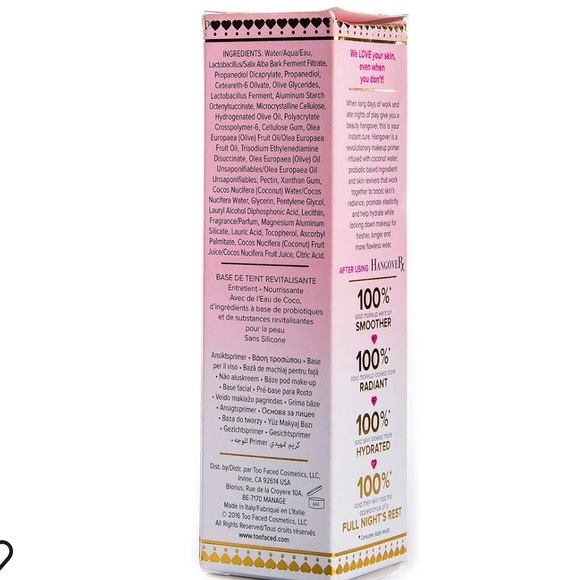 Too Faced Hangover RX replenishing face primer NWT 1.35 oz - Picture 4 of 4